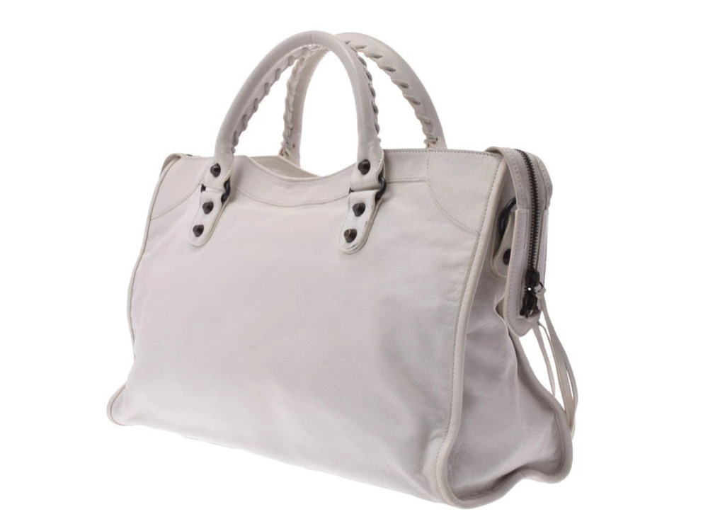 Balenciaga bag City strap white The lambskin